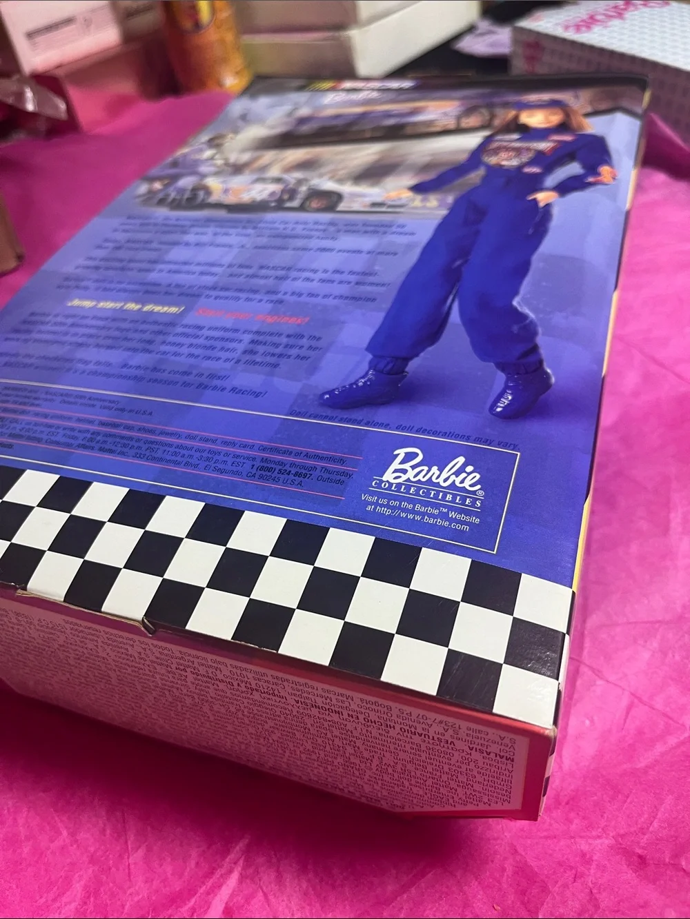 1998 Mattel NASCAR 50th Anniversary Collector Edition Barbie (Model #20442) NRFB